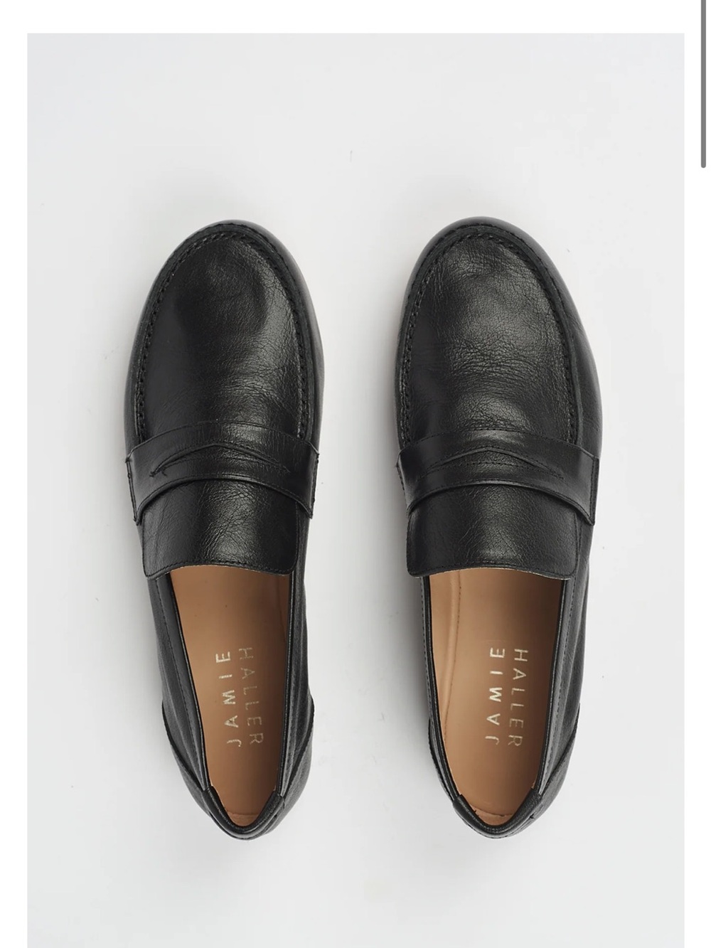 JAMIE HALLER Black Penny Loafer | size 37.5